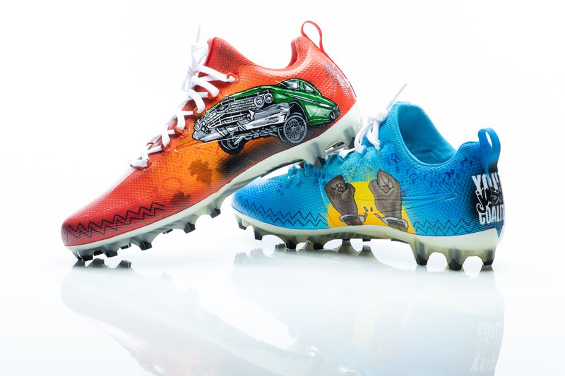 Chargers Cleats Project.JPG