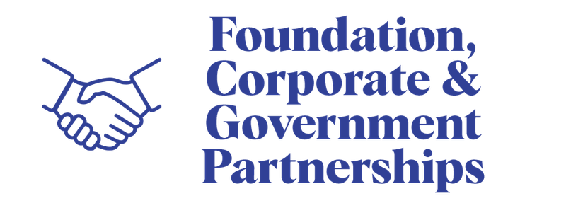 Foundation, Corporate & Government Partnerships