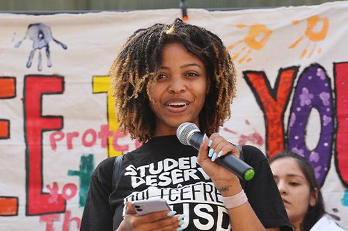 Students deserve speaker with mic