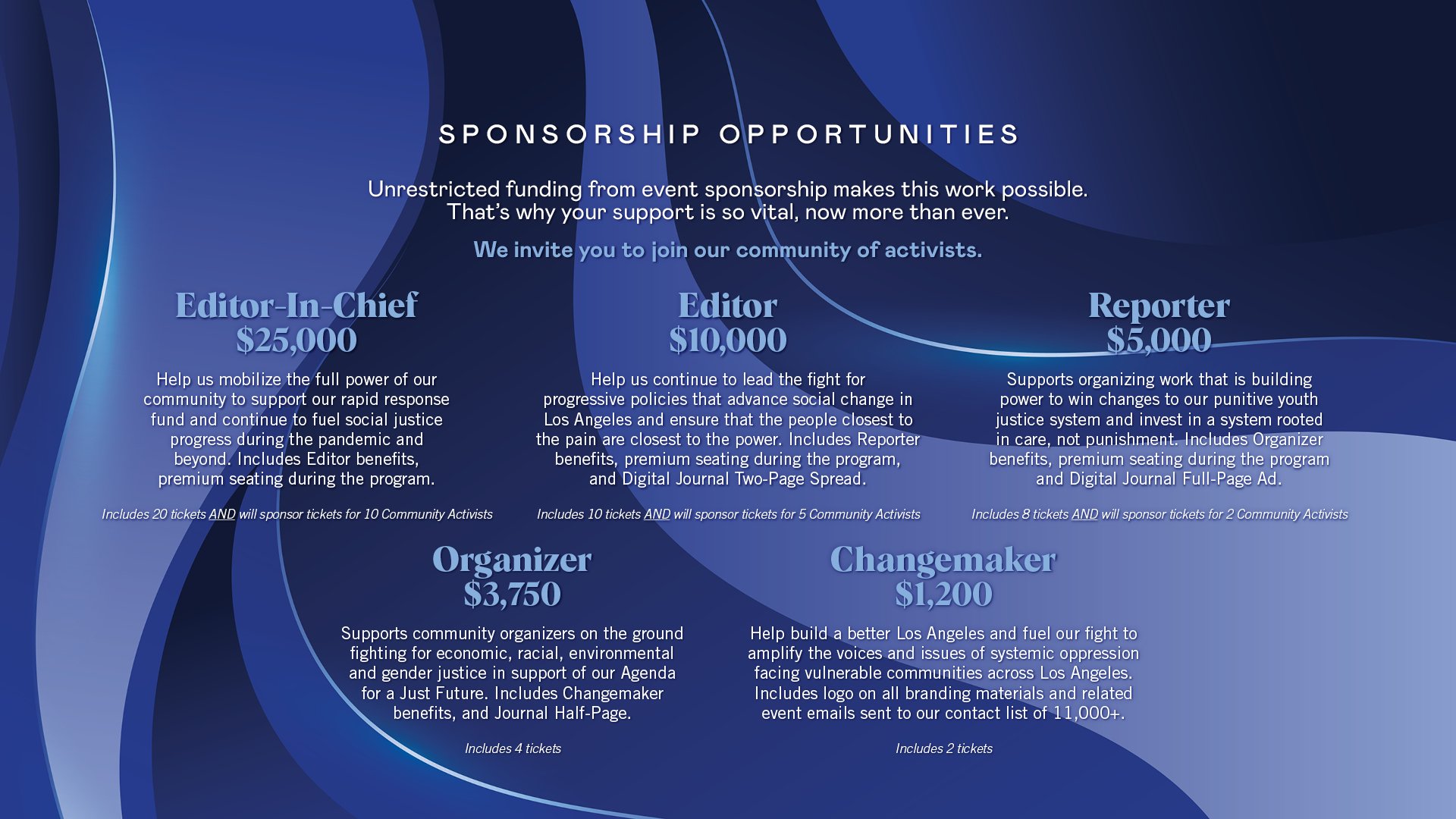 Sponsorship Opportunities